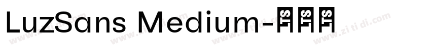 LuzSans Medium字体转换